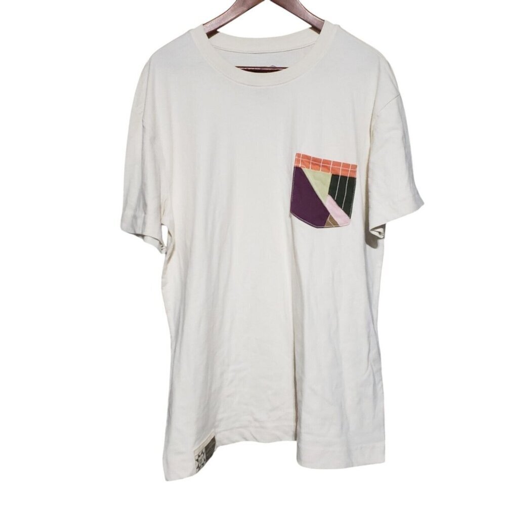 Cream Front Pocket Adult T-Shirt BHM Black History Month Unisex Size Large